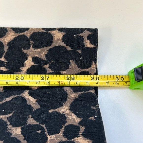 Mid Rise Leopard Harper Ankle Pants Old Navy/ size 10 Tall - Picture 13 of 14